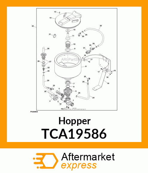 HOPPER, HYPRO CLWEAN LOAD ASSEMBLY TCA19586