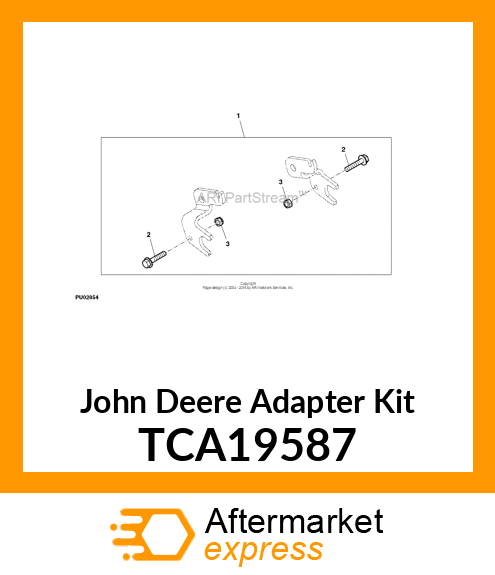 ADAPTER KIT, MOUNTING, 3" SMOOTH RO TCA19587