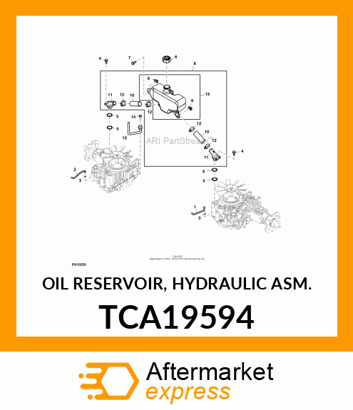 OIL RESERVOIR, HYDRAULIC ASM. TCA19594