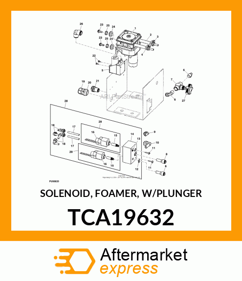 SOLENOID, FOAMER, W/PLUNGER TCA19632