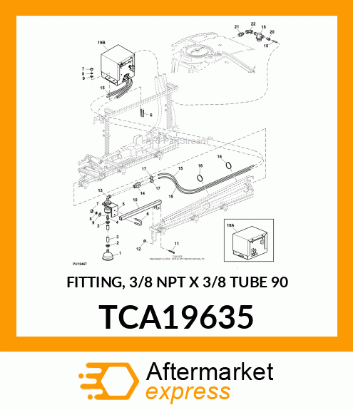 FITTING, 3/8 NPT X 3/8 TUBE 90 TCA19635