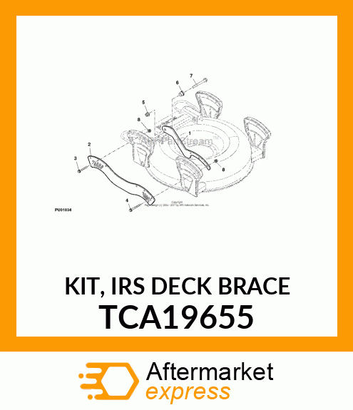 KIT, IRS DECK BRACE TCA19655