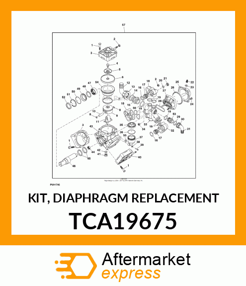 KIT, DIAPHRAGM REPLACEMENT TCA19675