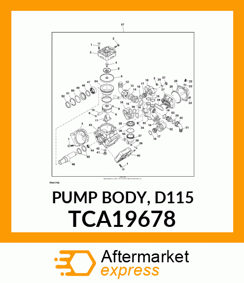 PUMP BODY, D115 TCA19678