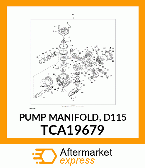 PUMP MANIFOLD, D115 TCA19679