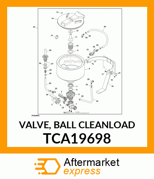 VALVE, BALL CLEANLOAD TCA19698