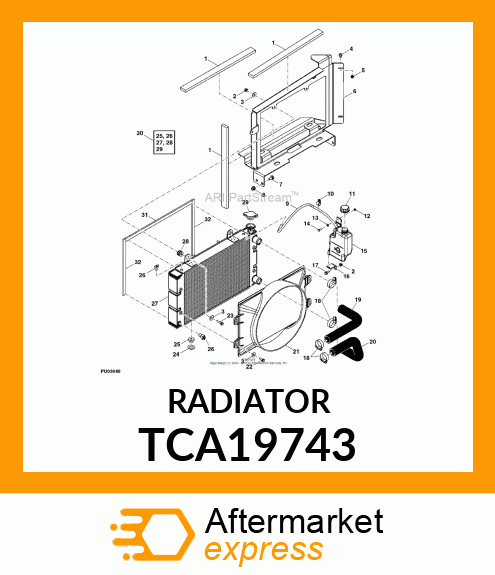 RADIATOR TCA19743