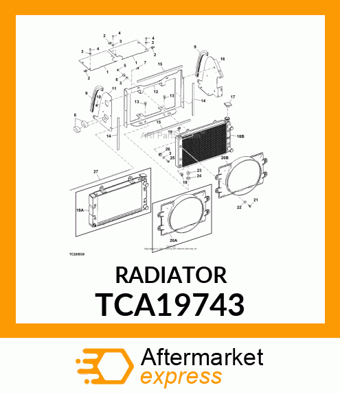 RADIATOR TCA19743