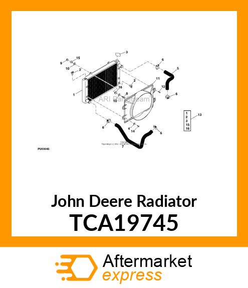 RADIATOR TCA19745