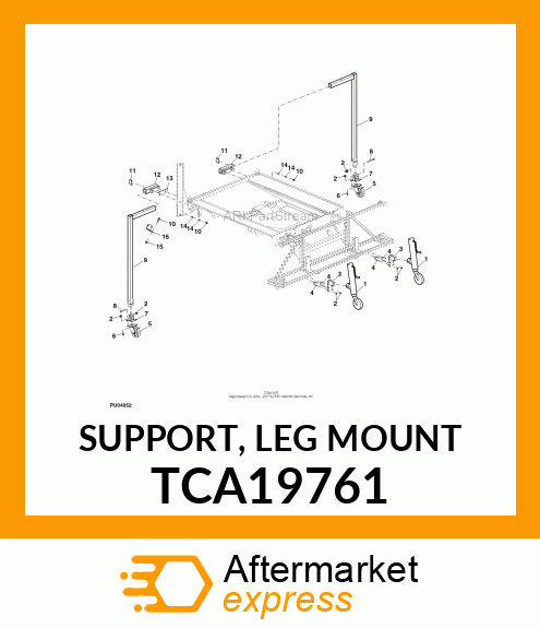 SUPPORT, LEG MOUNT TCA19761