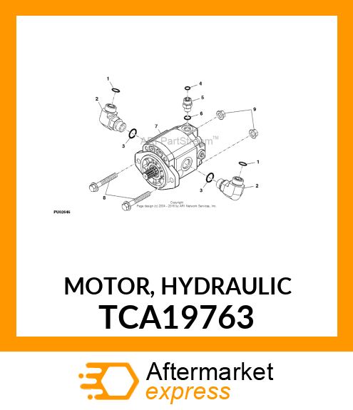 MOTOR, HYDRAULIC TCA19763