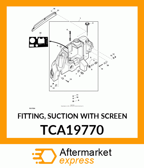 FITTING, SUCTION WITH SCREEN TCA19770