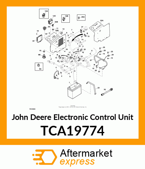 ELECTRONIC CONTROL UNIT, 997 TCA19774