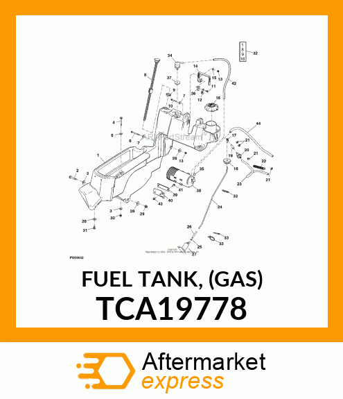 FUEL TANK, (GAS) TCA19778