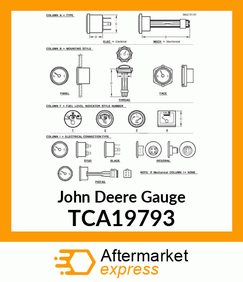 GAUGE, FUEL ASSEMBLY TCA19793