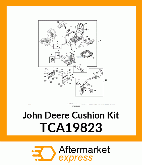 KIT, BACKREST CUSHION TCA19823