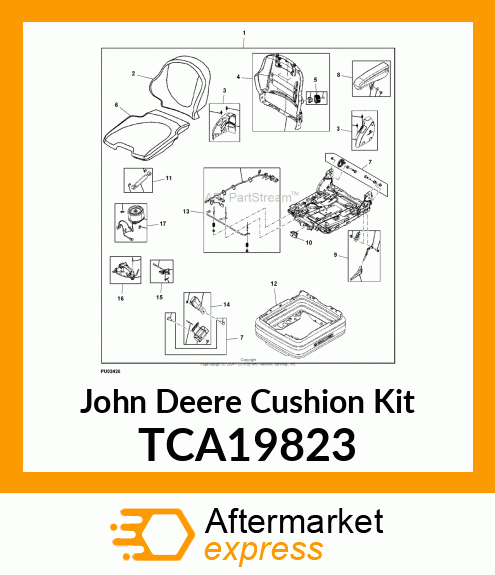 KIT, BACKREST CUSHION TCA19823