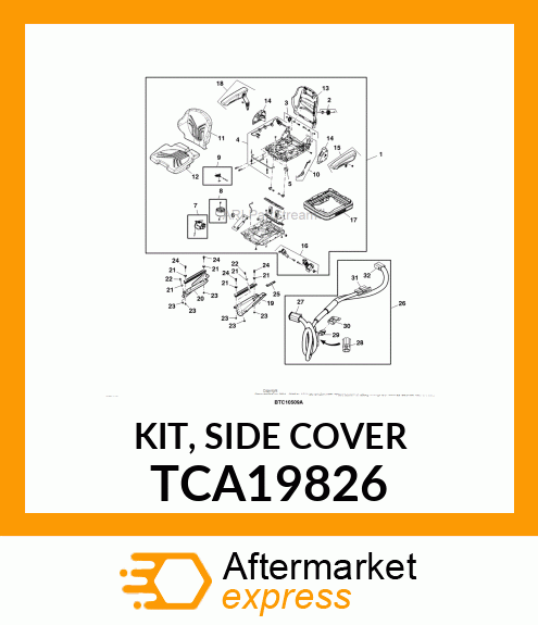 KIT, SIDE COVER TCA19826