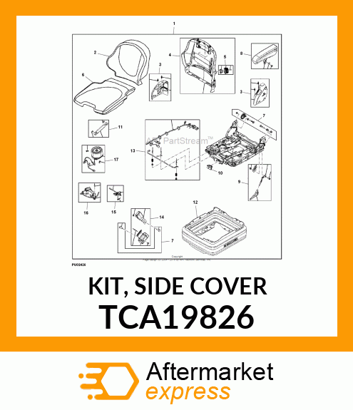 KIT, SIDE COVER TCA19826