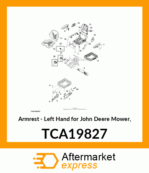 KIT, LHS ARMREST TCA19827