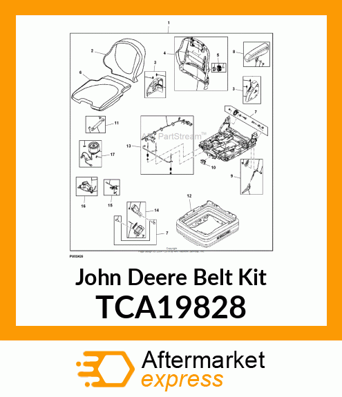 KIT, SEATBELT TCA19828