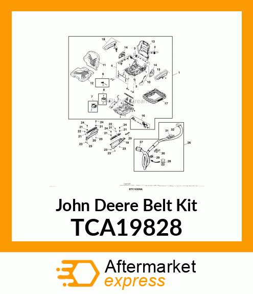 KIT, SEATBELT TCA19828