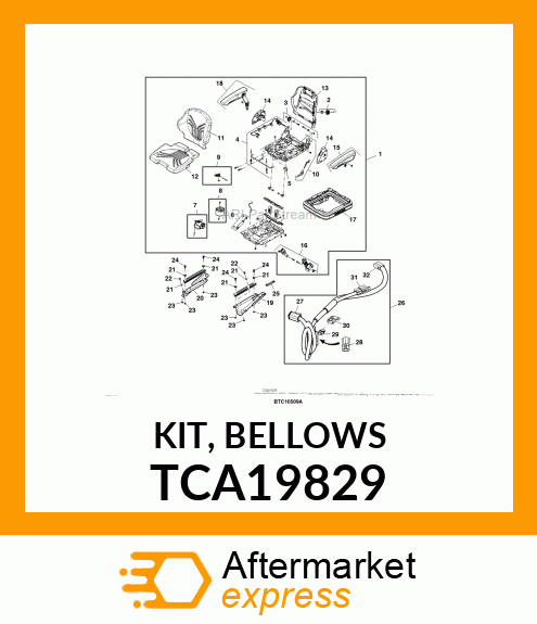 KIT, BELLOWS TCA19829