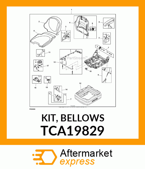 KIT, BELLOWS TCA19829