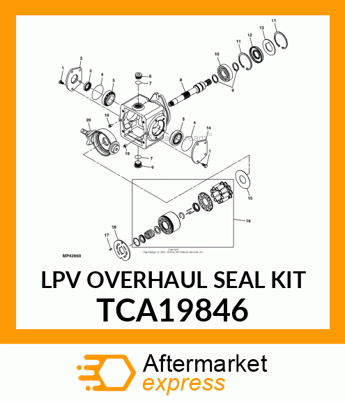 LPV OVERHAUL SEAL KIT TCA19846