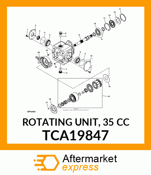 ROTATING UNIT, 35 CC TCA19847