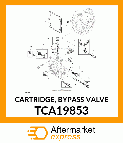 CARTRIDGE, BYPASS VALVE TCA19853