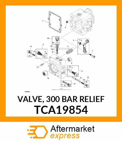 VALVE, 300 BAR RELIEF TCA19854