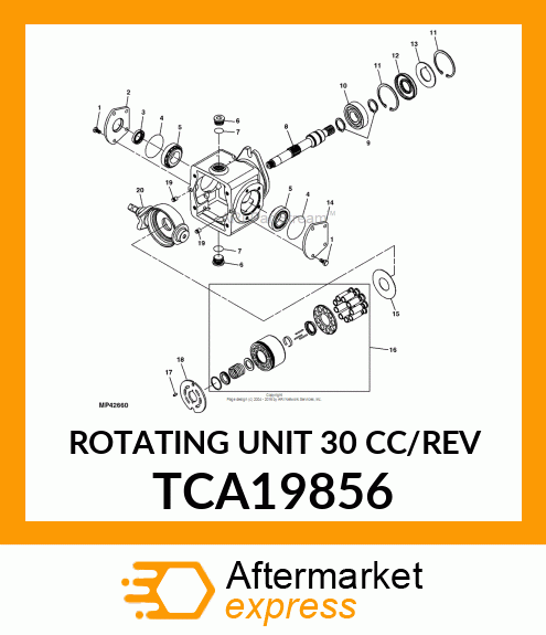 ROTATING UNIT 30 CC/REV TCA19856