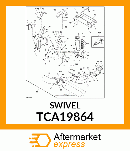 LEVER, LOCK TCA19864