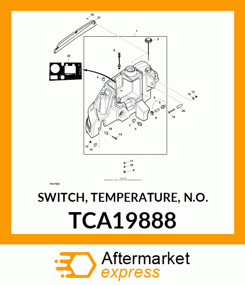 SWITCH, TEMPERATURE, N.O. TCA19888