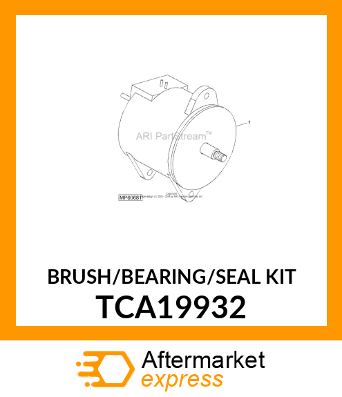 BRUSH/BEARING/SEAL KIT TCA19932