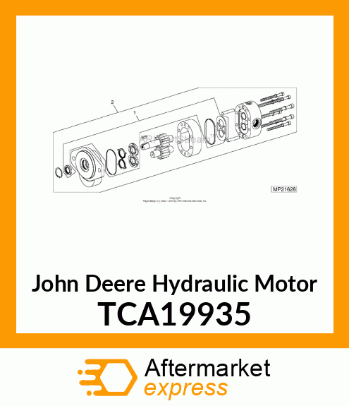 MOTOR, HYDRAULIC GEAR TCA19935