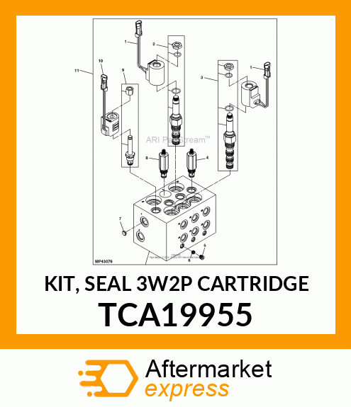 KIT, SEAL 3W2P CARTRIDGE TCA19955