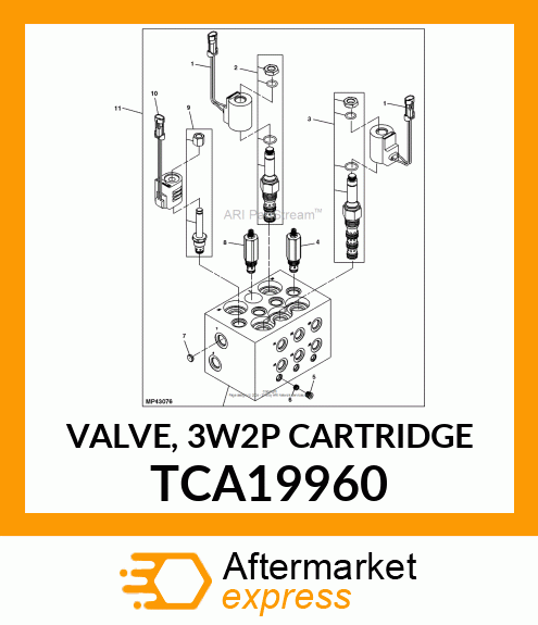 VALVE, 3W2P CARTRIDGE TCA19960