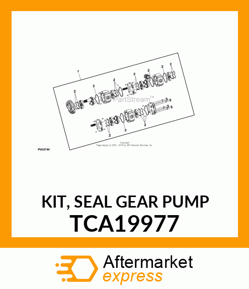 KIT, SEAL GEAR PUMP TCA19977