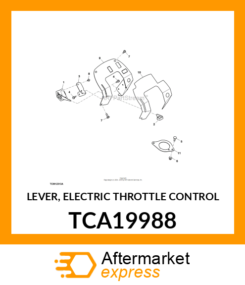 LEVER, ELECTRIC THROTTLE CONTROL TCA19988