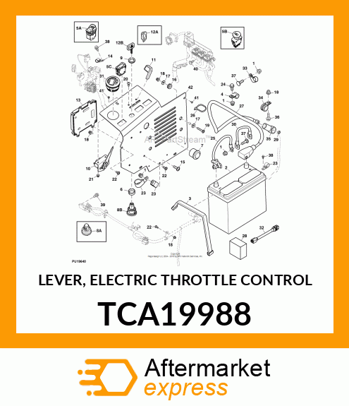 LEVER, ELECTRIC THROTTLE CONTROL TCA19988