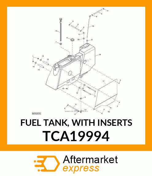 FUEL TANK, WITH INSERTS TCA19994