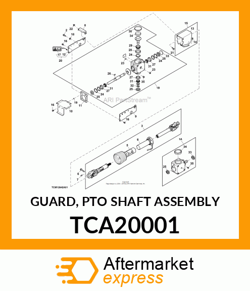 GUARD, PTO SHAFT ASSEMBLY TCA20001