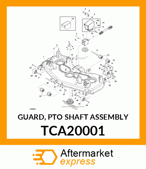 GUARD, PTO SHAFT ASSEMBLY TCA20001