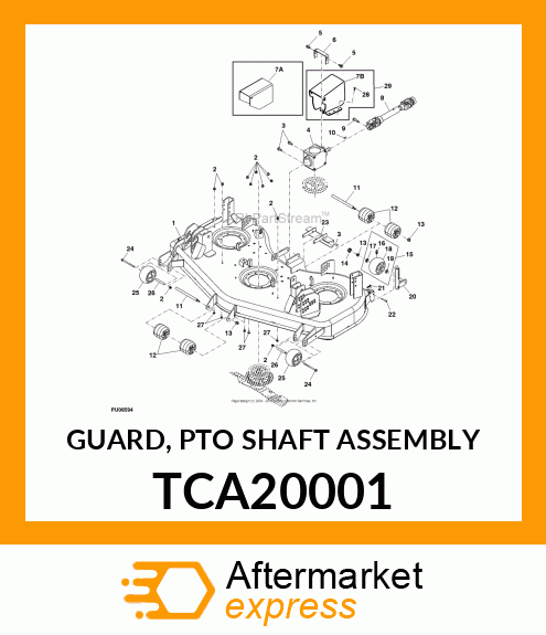 GUARD, PTO SHAFT ASSEMBLY TCA20001