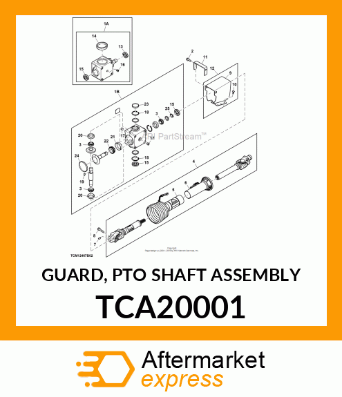 GUARD, PTO SHAFT ASSEMBLY TCA20001