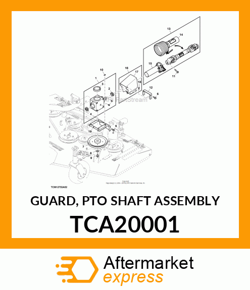 GUARD, PTO SHAFT ASSEMBLY TCA20001