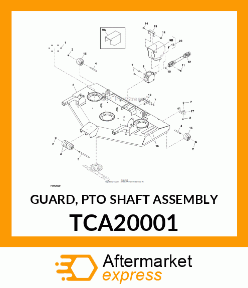 GUARD, PTO SHAFT ASSEMBLY TCA20001