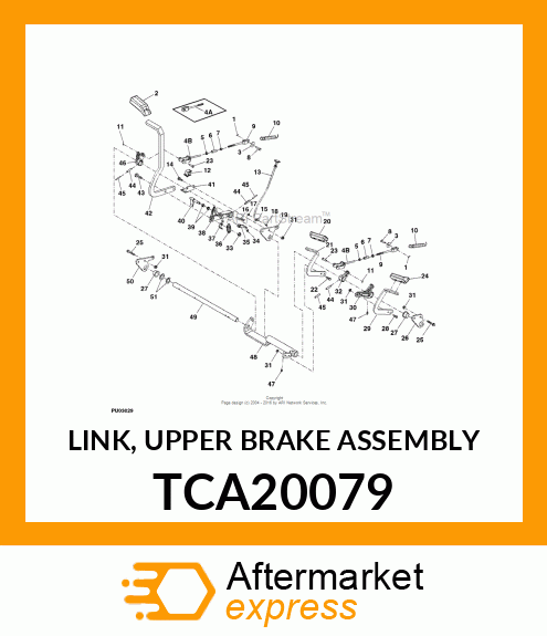 LINK, UPPER BRAKE ASSEMBLY TCA20079